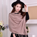 2017 Elegant Hot Selling Women Rhinestones Pashmina Scarf Shawls Winter Polyester Viscose Pashmina Shawl